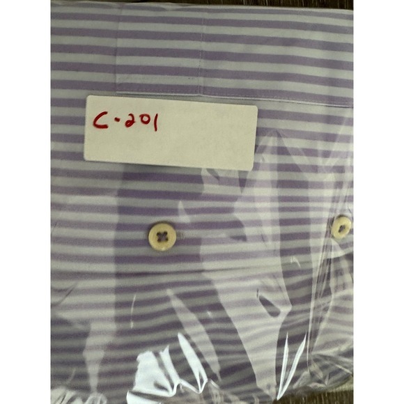 Peter Millar Mens Extra Large Purple Dress Shirt Button Down Long Sleeve - Picture 7 of 7